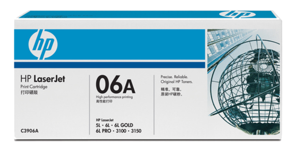 HP 06A Qara LaserJet Toner Kartric, C3906A