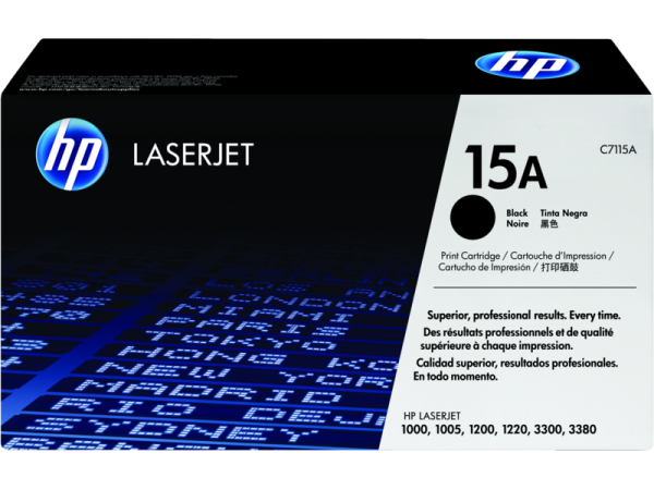 HP 15A Qara Orijinal LaserJet Toner Kartric, (C7115A)