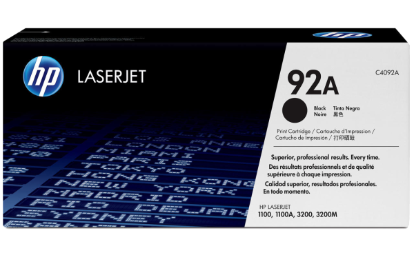 HP 92A Qara Orijinal LaserJet Toner kartric, C4092A