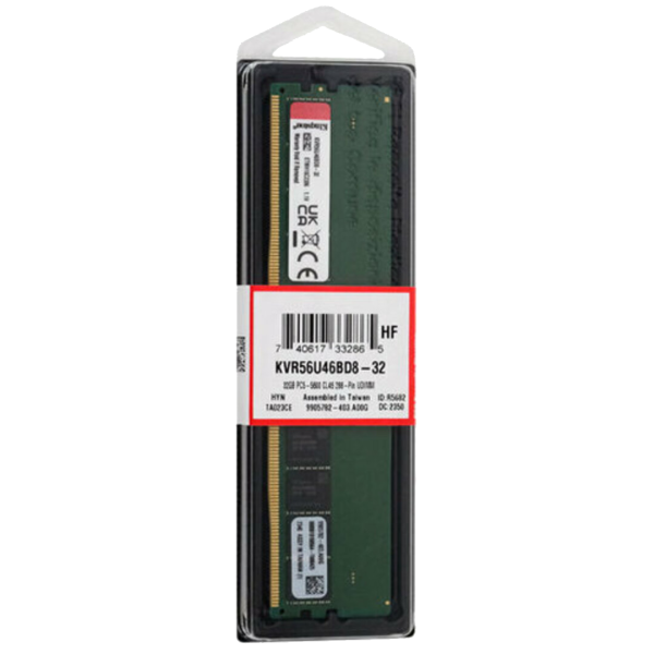 Kingston ValueRAM 32GB DDR5 5600MT/s CL46 DIMM (Model: KVR56U46BD8-32) - 2 şəkil