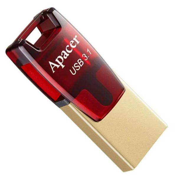 USB Flash Kart Apacer AH180 32GB USB 3.1 Type-C Dual Flash Drive (AP32GAH180R-1) - 3 şəkil