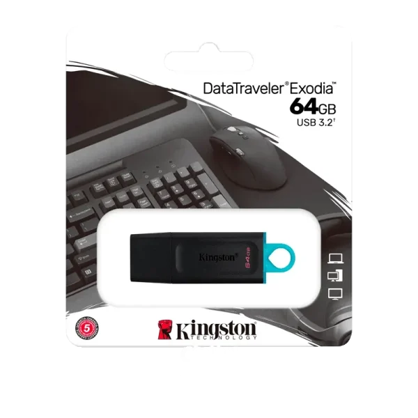 Kingston DataTraveler Exodia 64GB USB 3.2 Flaş kart (Model: DTX/64GB)