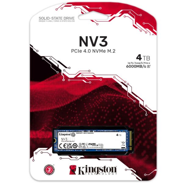 Kingston 4000GB NV3 M.2 PCIe 4.0 Daxili SSD - 2 şəkil