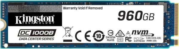 Kingston Data Center DC1000B 960GB M.2 NVMe SSD (Model: SEDC1000BM8/960G) - 2 şəkil