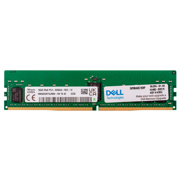 Dell AB257576 RAM 16GB DDR4-3200MHz Registered ECC (RDIMM) yaddaş modulu