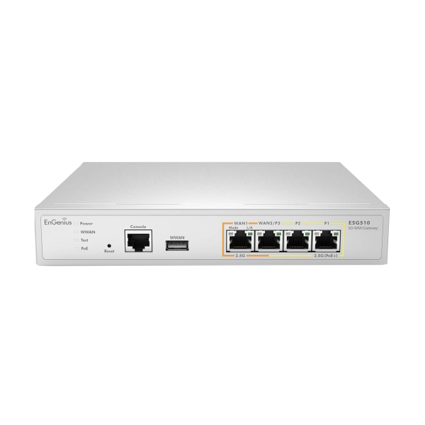 VPN Router EnGenius 4 x 2.5-Gigabit (1x PoE+) Ethernet (ESG510)