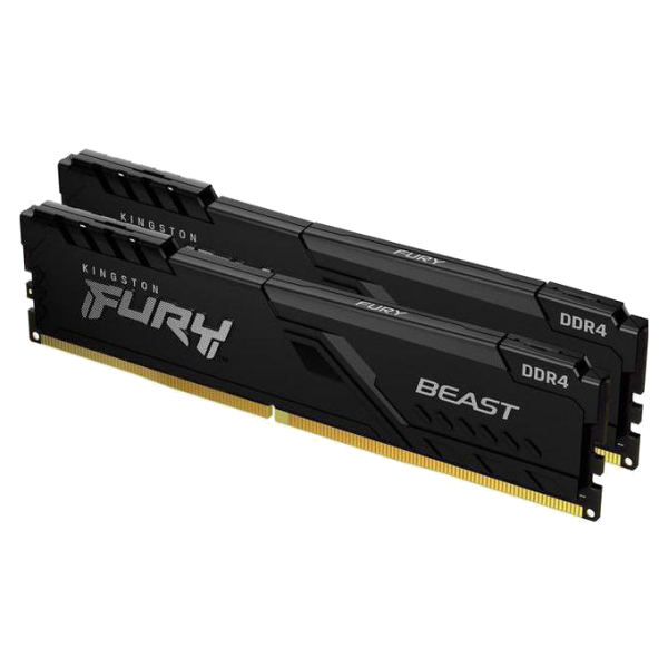 Kingston FURY Beast 32GB (2 x 16GB) 288-Pin PC RAM DDR4 3200 (PC4 25600) (KF432C16BB1K2/32)