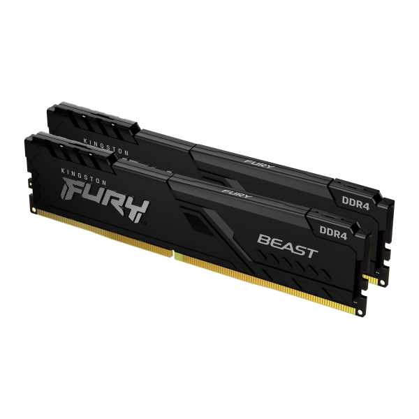 Kingston FURY Beast 16GB (2x8GB) 3600MT/s CL17 DDR4 Desktop RAM (KF436C17BBK2/16)