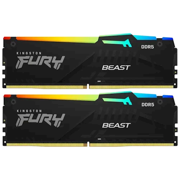 Kingston FURY Beast DDR5 32GB (2x16GB) 4800MT/s CL38 RAM (Model: KF548C38BBAK2-32)