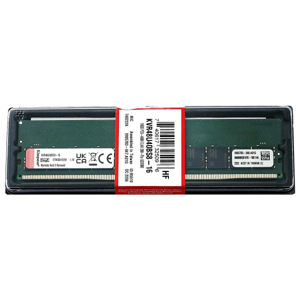 Kingston ValueRAM 16GB DDR5 4800MT/s CL40 (Model: KVR48U40BS8-16)