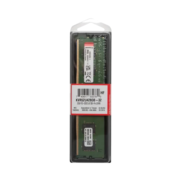 Kingston ValueRAM 32GB 5200MT/s DDR5 Non-ECC CL42 DIMM 2Rx8