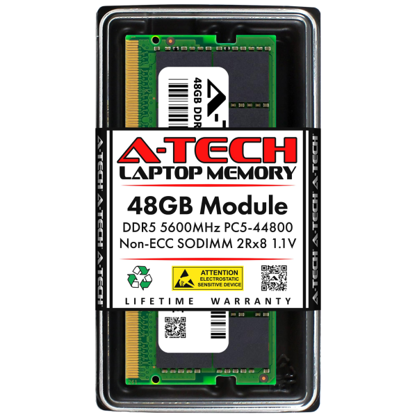 Kingston ValueRAM 48GB DDR5 5600MT/s CL46 SO-DIMM (Model: KVR56S46BD8-48)