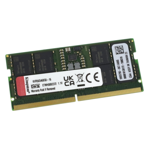 Kingston ValueRAM 16GB DDR5 5600MT/s CL46 SO-DIMM (Model: KVR56S46BS8-16)