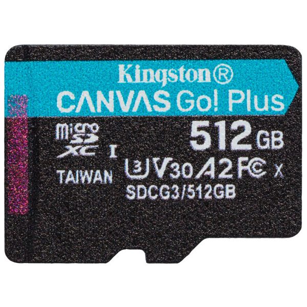 Kingston Canvas Go! Plus microSDXC 512GB (Model: SDCG3/512GB) - 2 şəkil