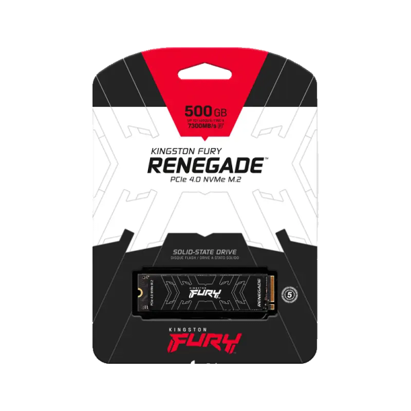 Kingston FURY Renegade 500GB PCIe 4.0 NVMe M.2 SSD (Model: SFYRS/500G)