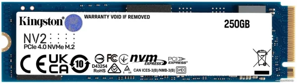 Kingston NV2 250GB PCIe 4.0 NVMe M.2 SSD (Model: SNV2S/250G) - 3 şəkil