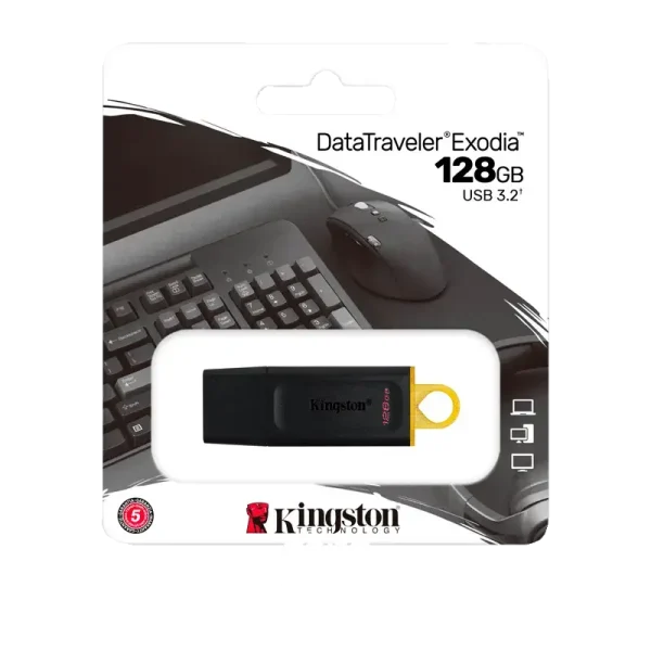 Kingston DataTraveler Exodia 128GB USB 3.2 Flash Drive (Model: DTX/128GB) - 2 şəkil