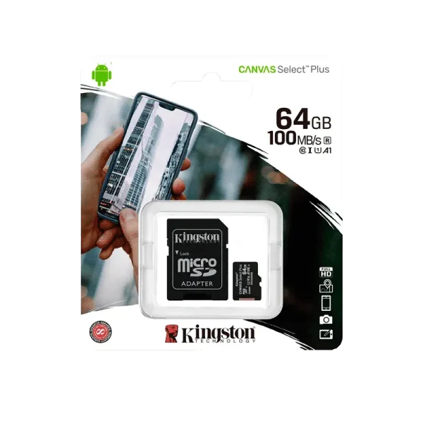 Kingston Canvas Select Plus microSDXC 64GB (Model: SDCS2/64GB)