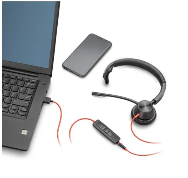 Qulaqlıq Poly Blackwire 3320 USB-A Headset (Model: 767F8AA) - 3 şəkil